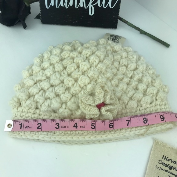 NWT Nirvana Designs Wool Knit Beanie - Picture 13 of 13
